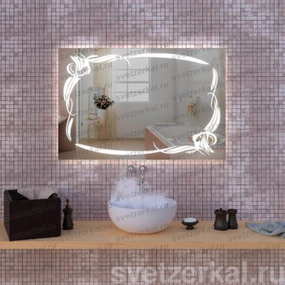 TEFFI Зеркало с подсветкой для ванной комнаты teffi